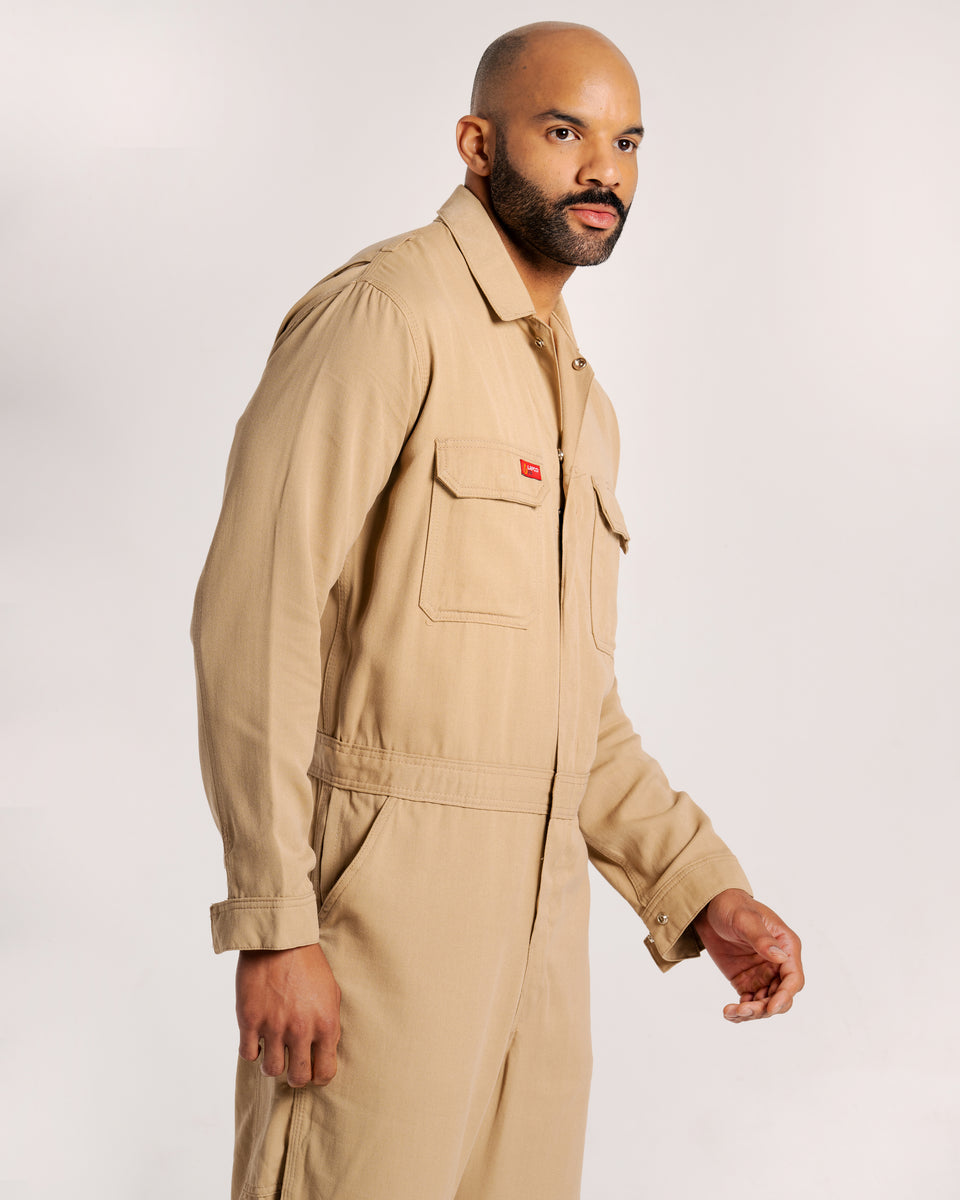 FR Deluxe 2.0 Coverall | made with 6.5oz. Westex DH | Khaki FR Deluxe 2.0 Coverall | made with 6.5oz. Westex DH | Khaki
