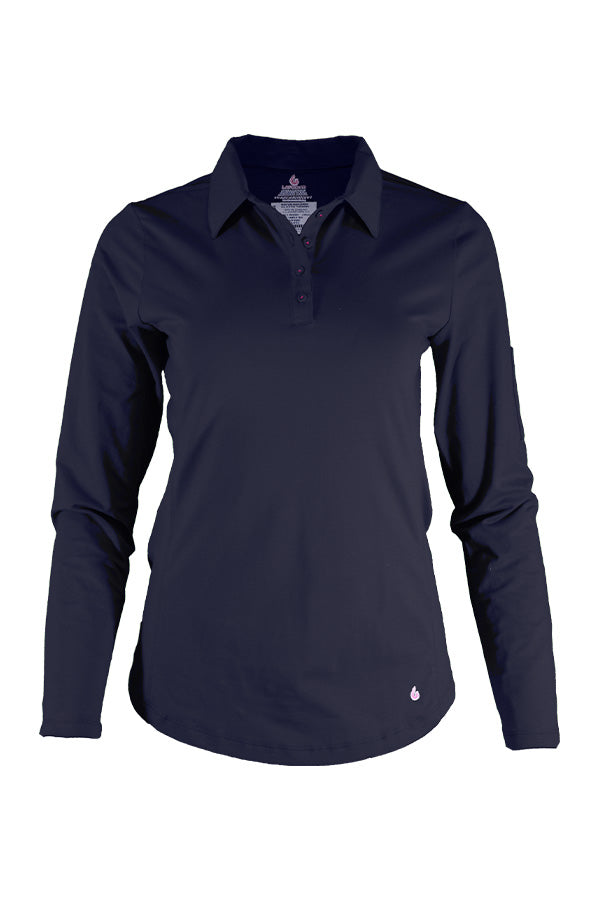 Women's FR Polo Shirt | 6oz. 93/7 Blend Knit | Navy