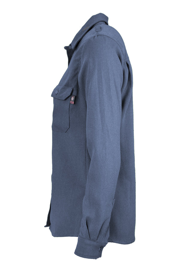 Ladies FR Uniform Shirts made with 5oz. TecaSafe One® Inherent | Medium Blue