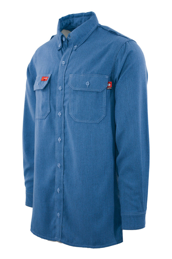 FR DH AIr Uniform Shirts | made with 5.5oz. Westex® DH Air | Medium Blue