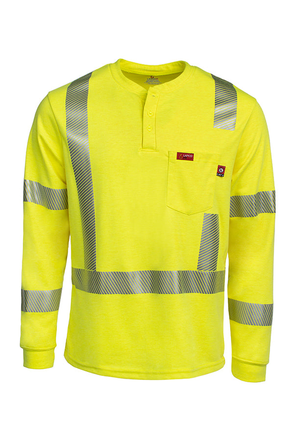 FR Hi-Viz Henley Shirt Inherent Blend Class
