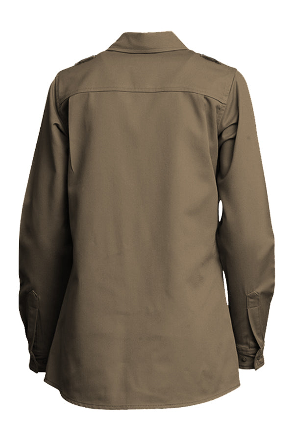 Women's FR DH Uniform Shirts | made with 6.5oz. Westex® DH | Khaki