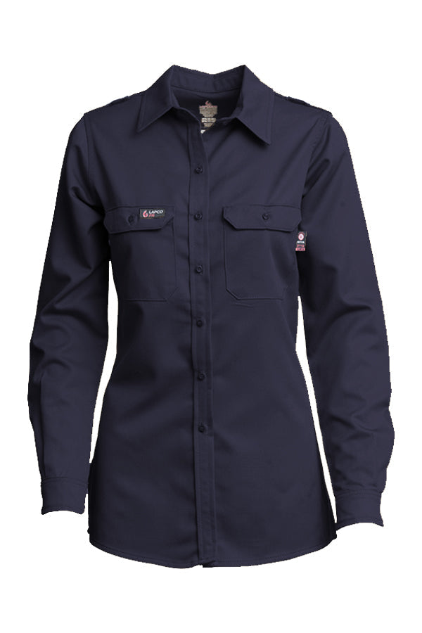 Women's FR DH Uniform Shirts | made with 6.5oz. Westex® DH | Navy