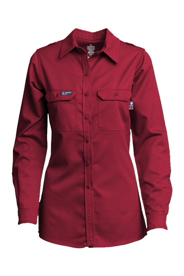 DISCONTINUED | Ladies FR DH Uniform Shirts | made with 6.5oz. Westex® DH | Red
