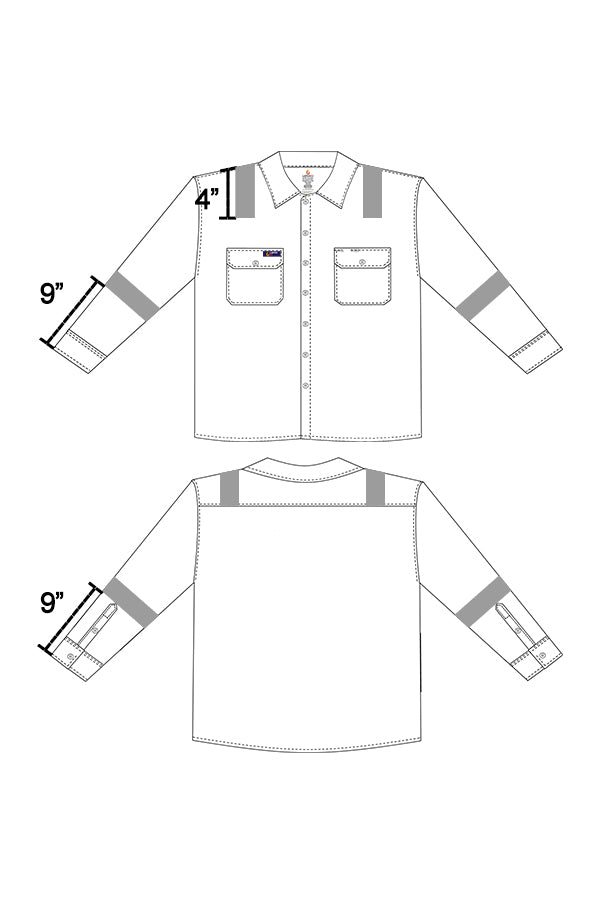 Reflective Tape-Arms & Shoulders | Uniform Shirts - www.lapco.com
