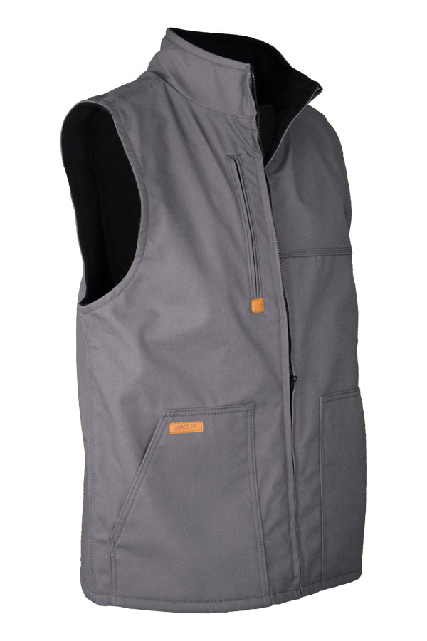 Gray fleece lined vest