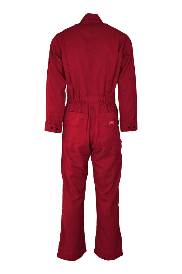 『 TEN NYLON COVERALL RED M 』 Countdown Red Shiny Nylon Coveralls | The Parachute Pants Store
