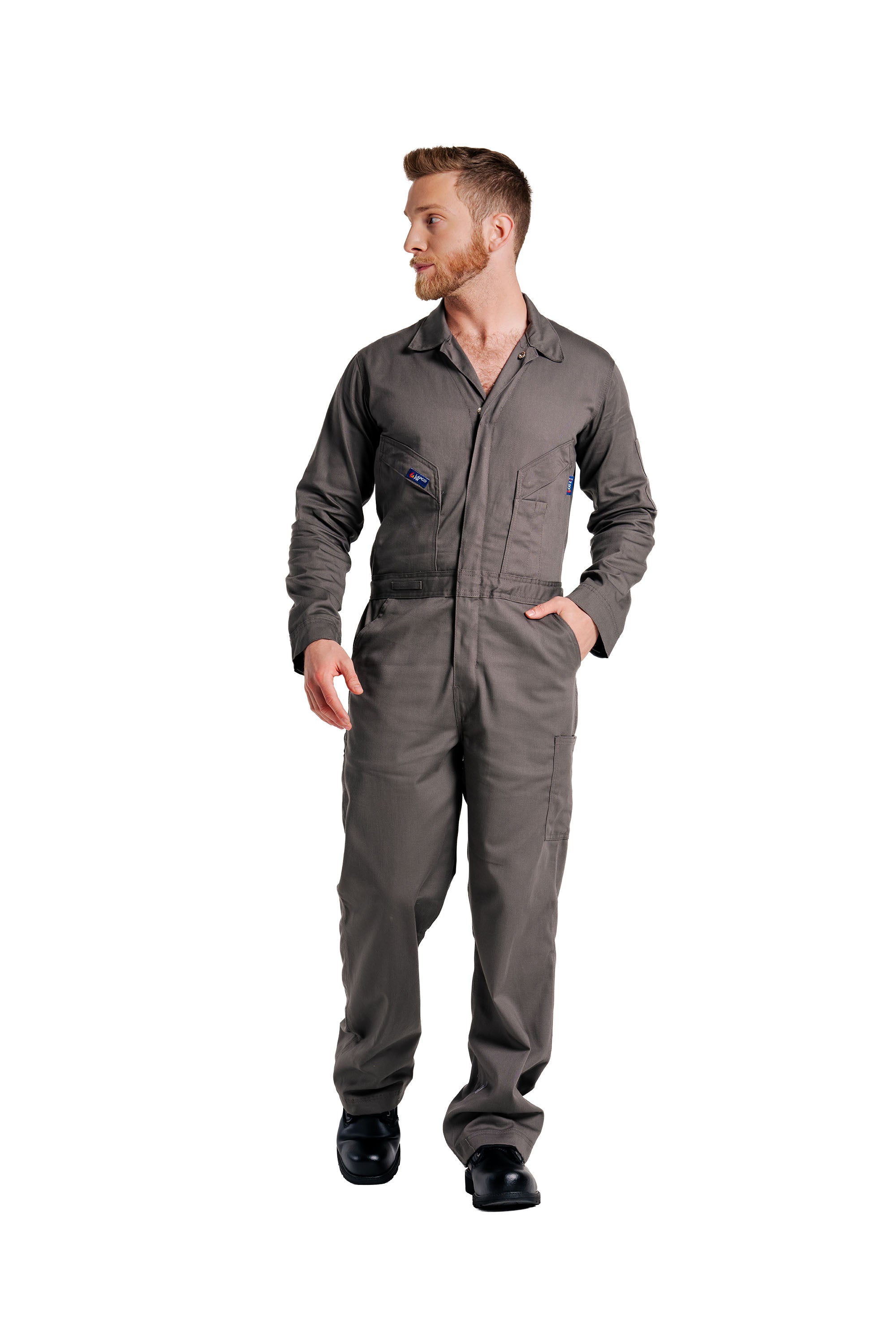 FR Deluxe Coverall | 7oz. 100% Cotton | Gray