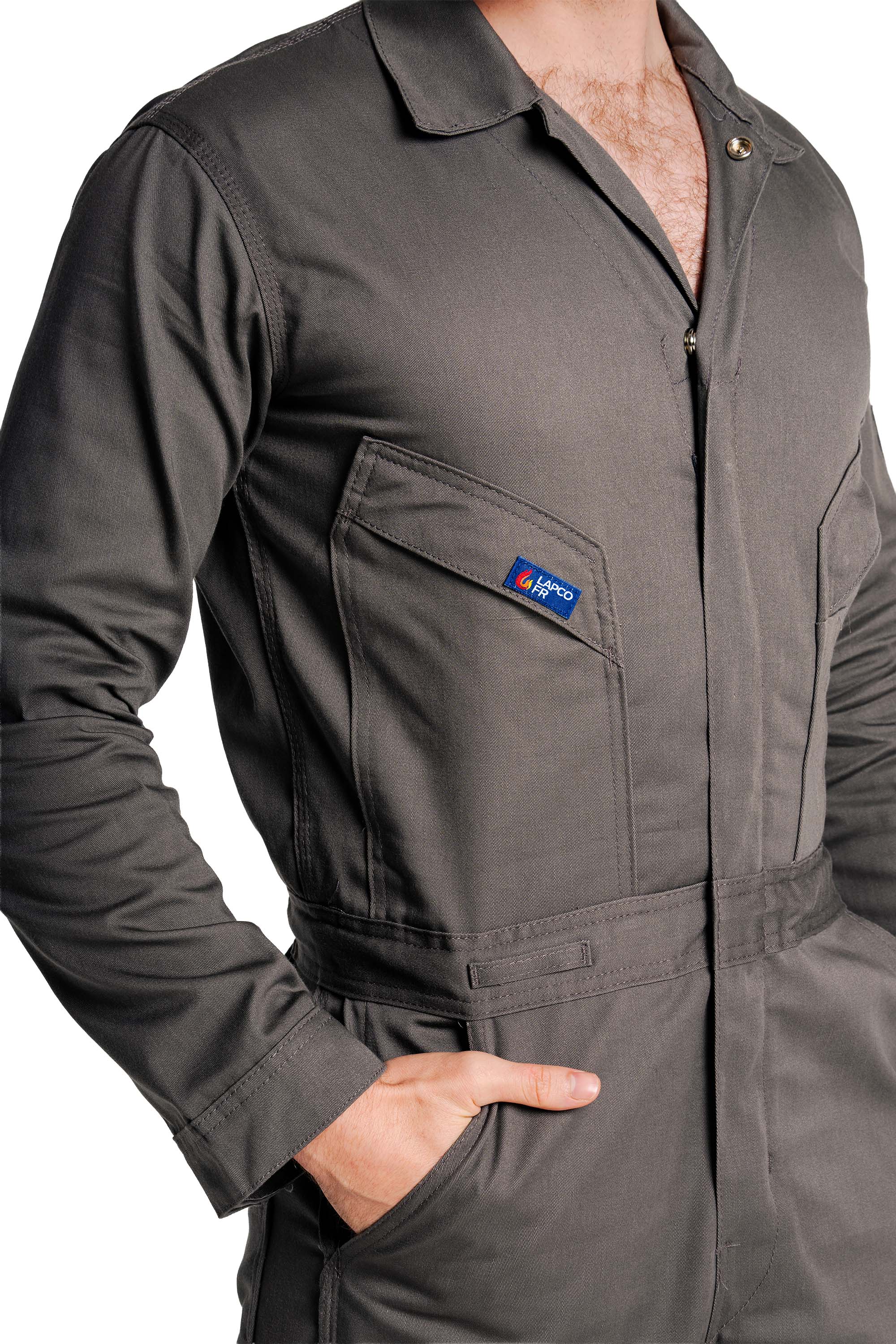 FR Deluxe Coverall | 7oz. 100% Cotton | Gray