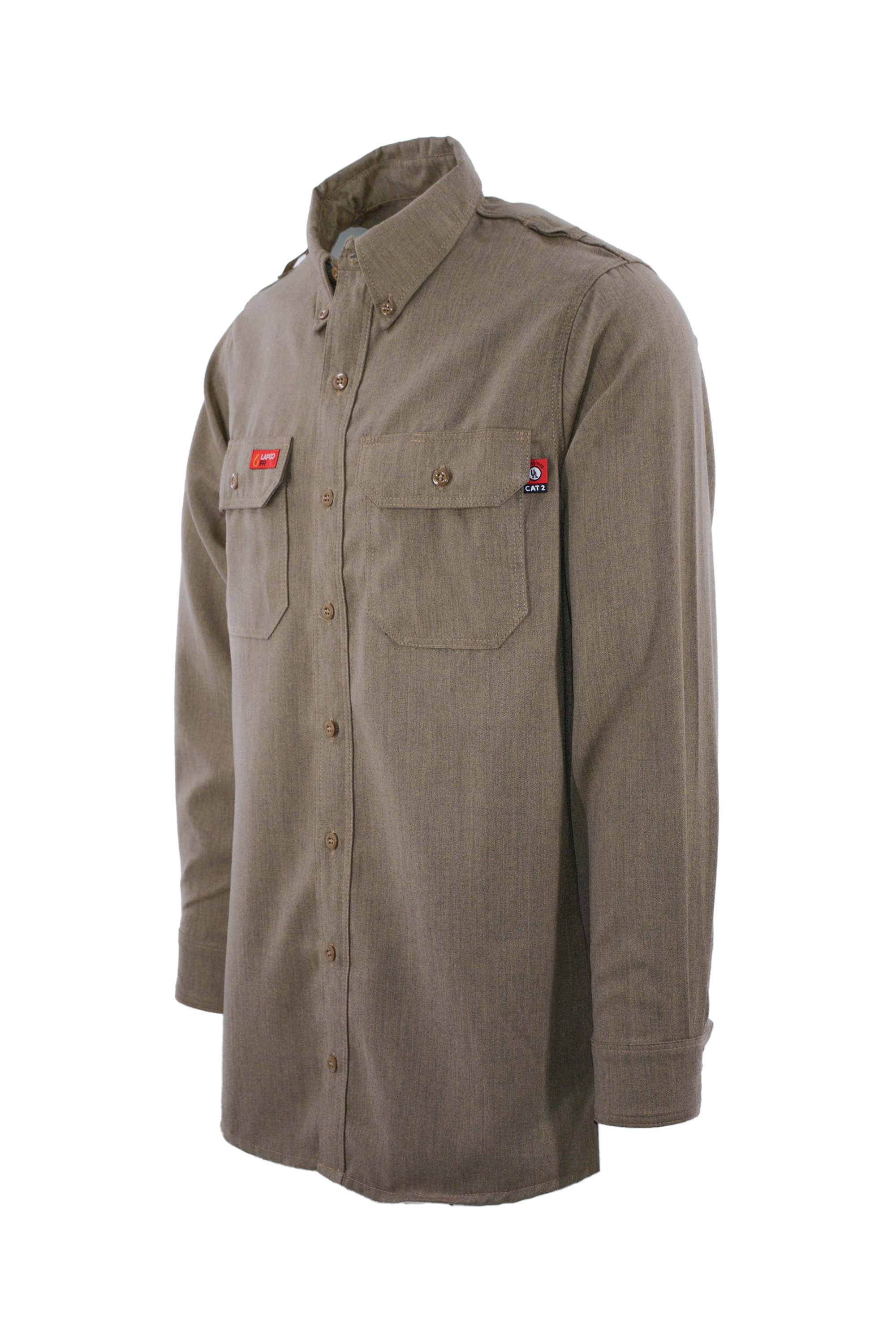 FR DH AIr Uniform Shirts | made with 5.5oz. Westex® DH Air | Khaki