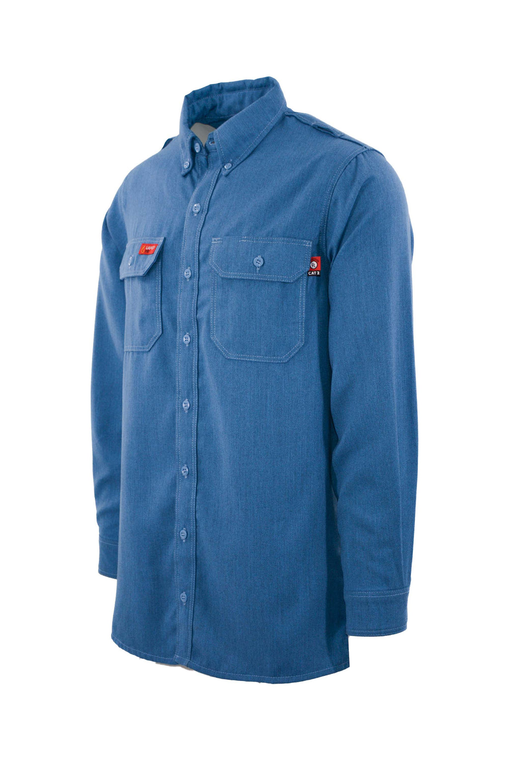 FR DH AIr Uniform Shirts | made with 5.5oz. Westex® DH Air | Medium Blue