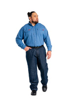 FR DH AIr Uniform Shirts | made with 5.5oz. Westex® DH Air | Medium Blue