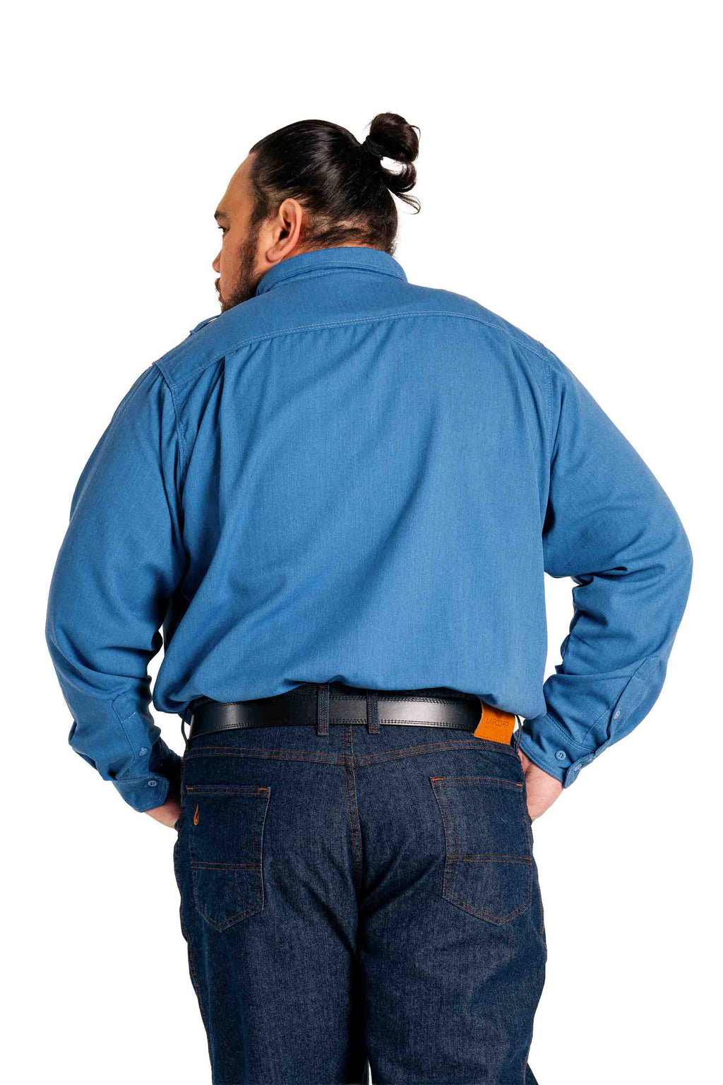FR DH AIr Uniform Shirts | made with 5.5oz. Westex® DH Air | Medium Blue