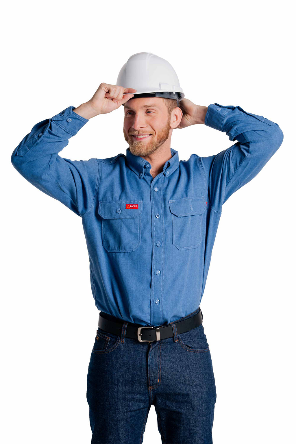 FR DH AIr Uniform Shirts | made with 5.5oz. Westex® DH Air | Medium Blue