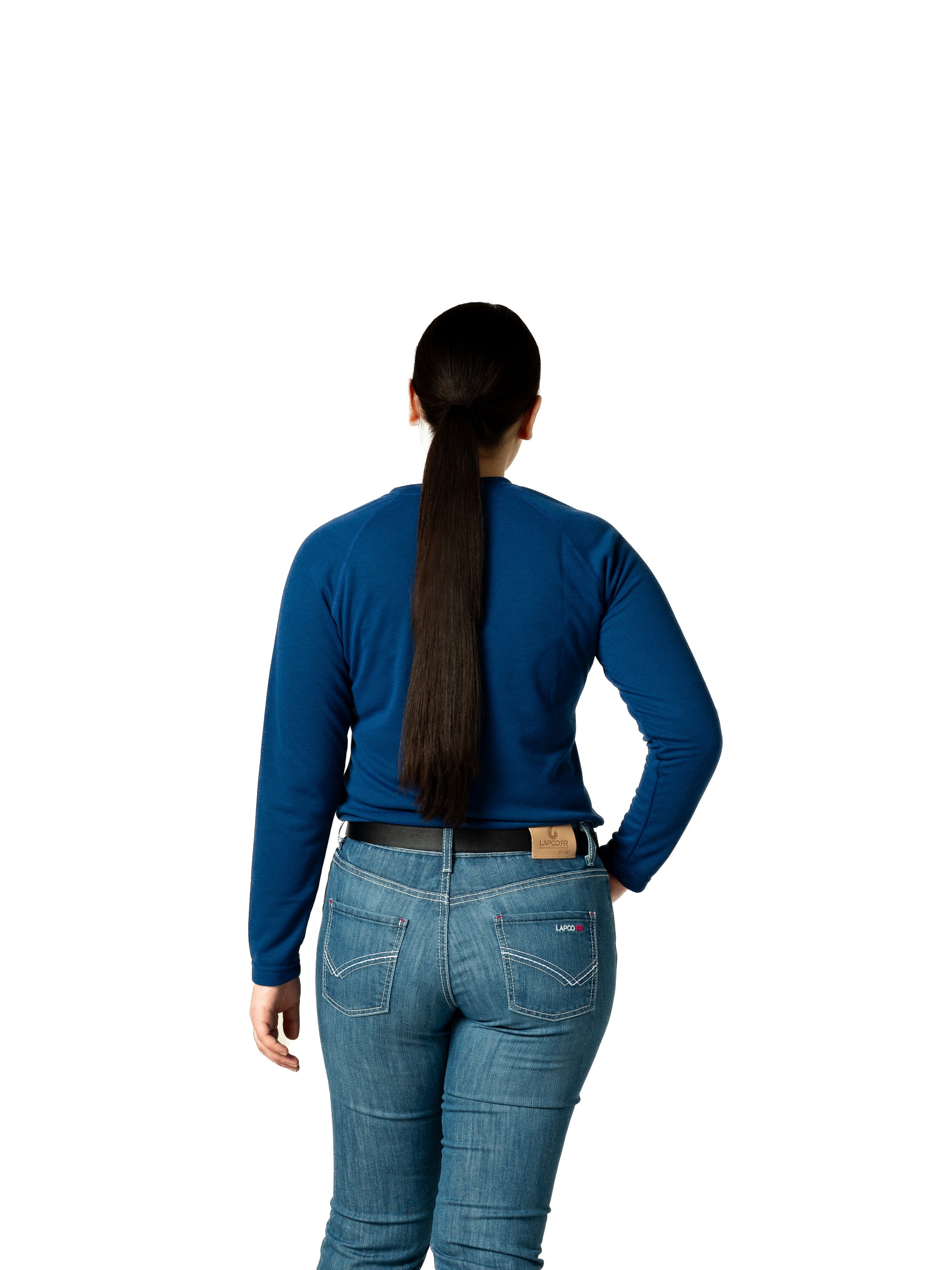 Women's FR Raglan Henley – 6oz. Inherent Knit | Royal