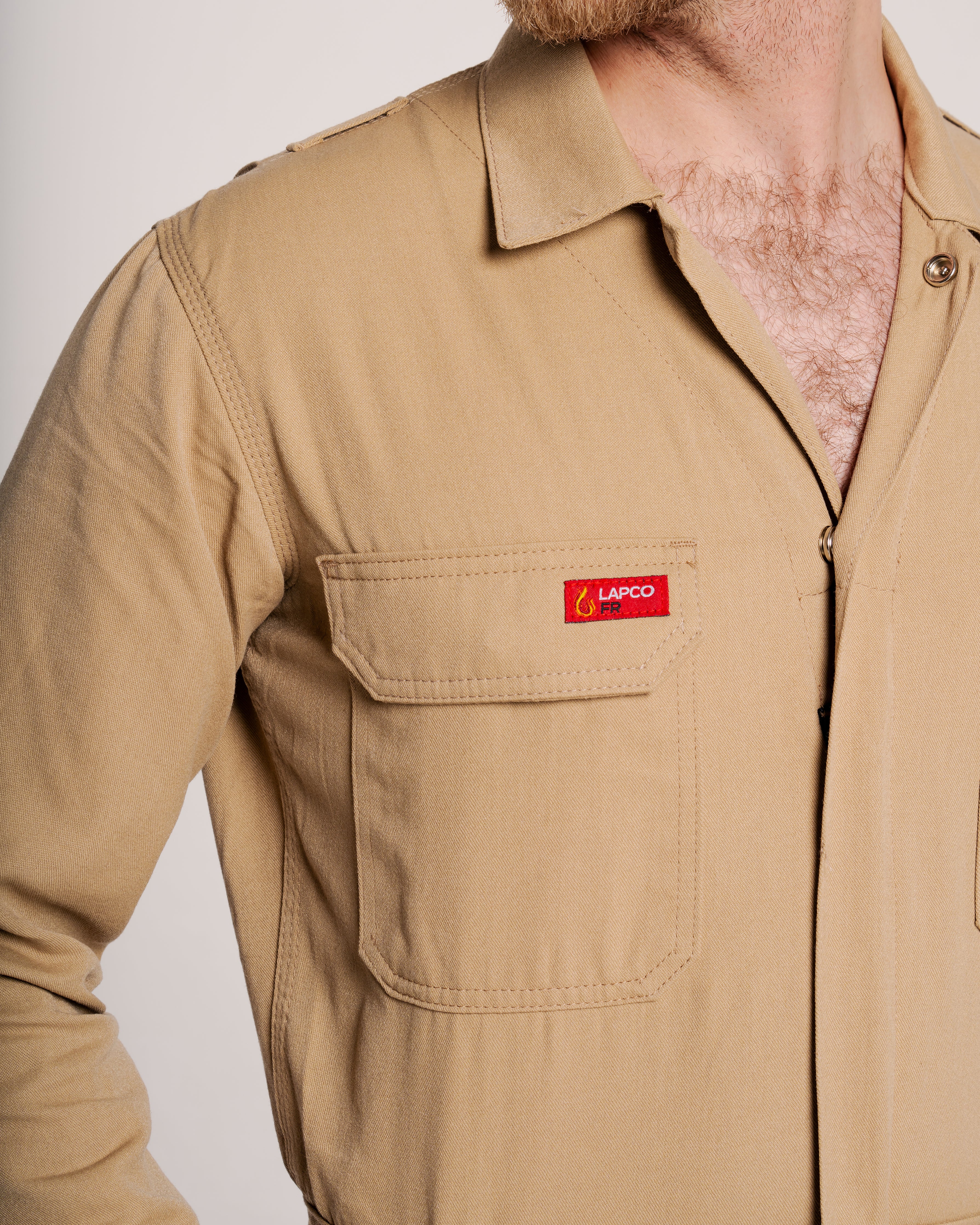 FR Deluxe 2.0 Coverall | made with 6.5oz. Westex DH | Khaki