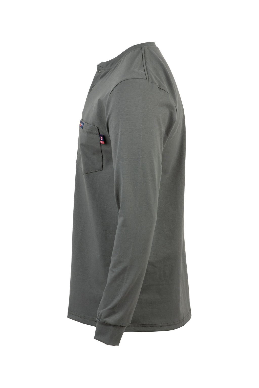 FR Henley Tees | 6oz. 93/7 Knit | Gray