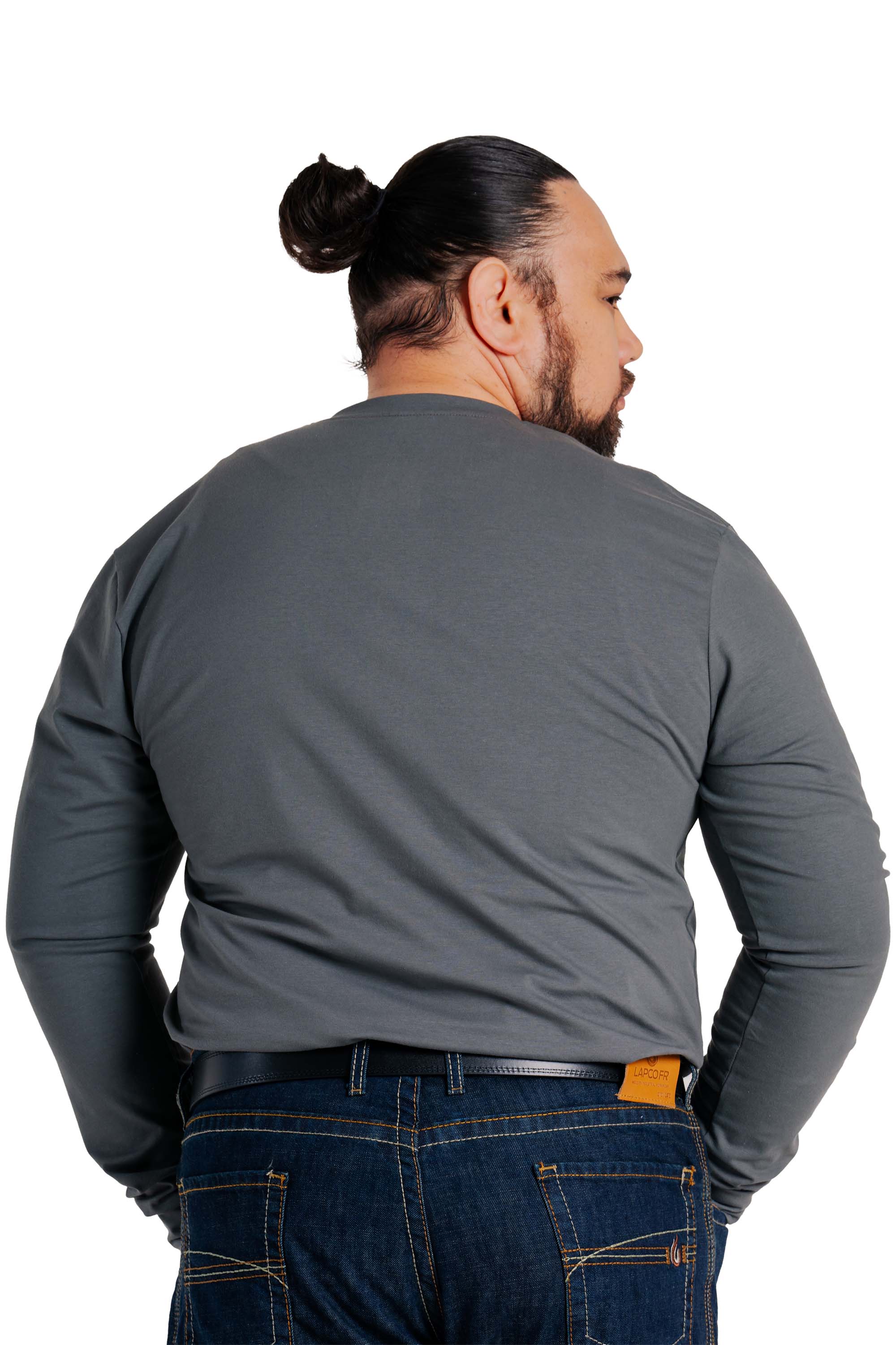 FR Henley Tees | 6oz. 93/7 Knit | Gray