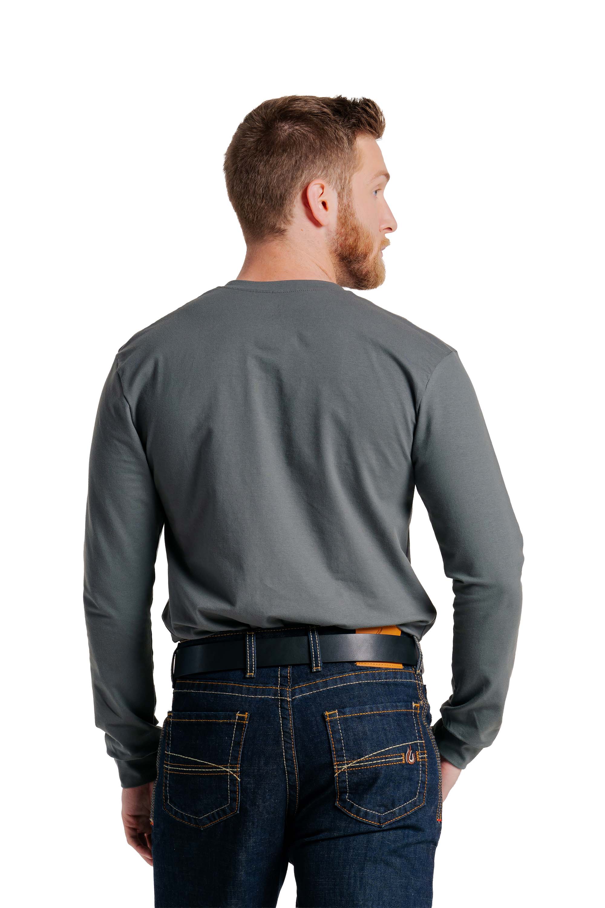 FR Henley Tees | 6oz. 93/7 Knit | Gray