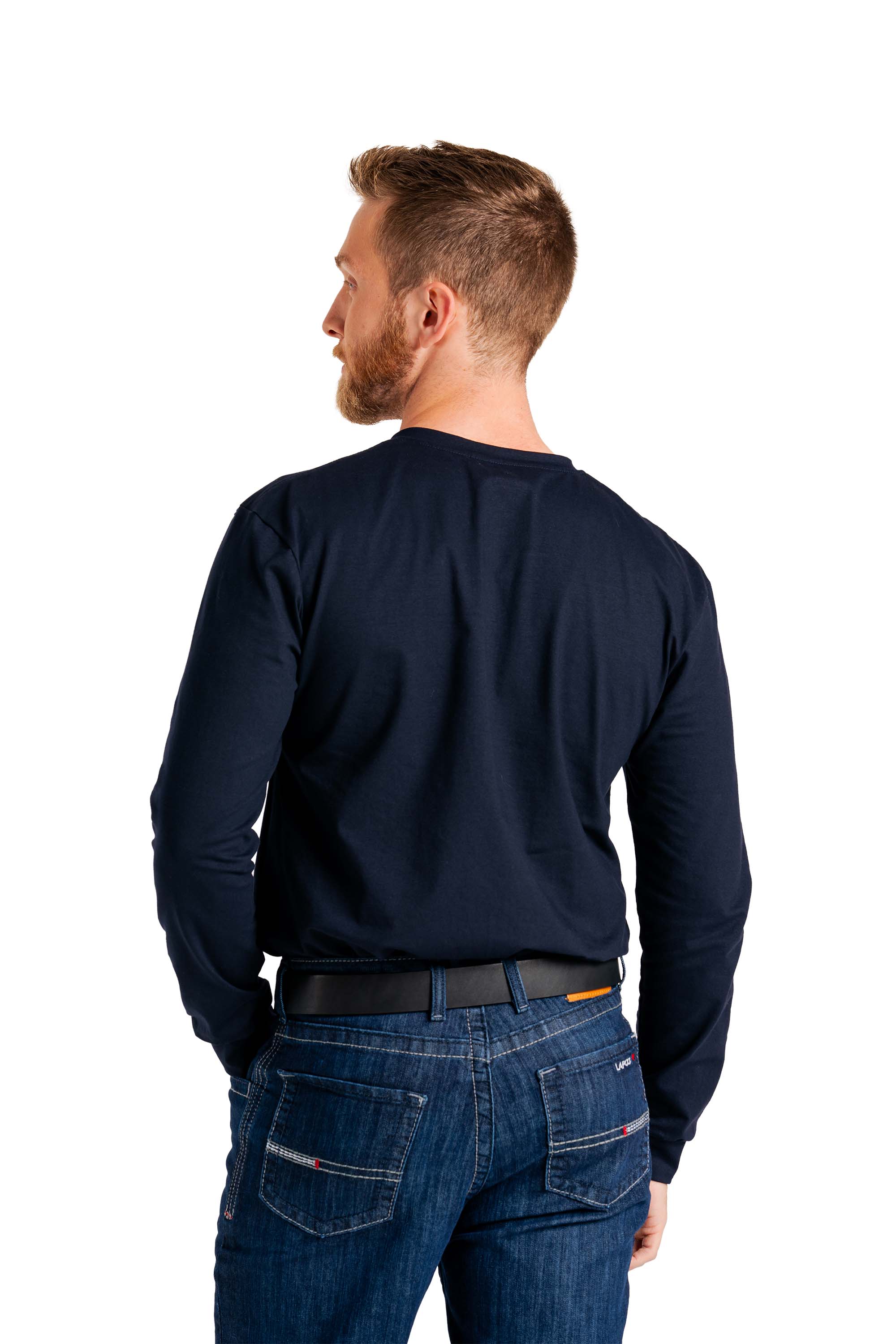 FR Henley Tees | 6oz. 93/7 Knit | Navy