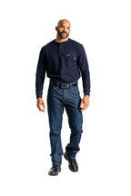 FR Henley Tees | 6oz. 93/7 Knit | Navy