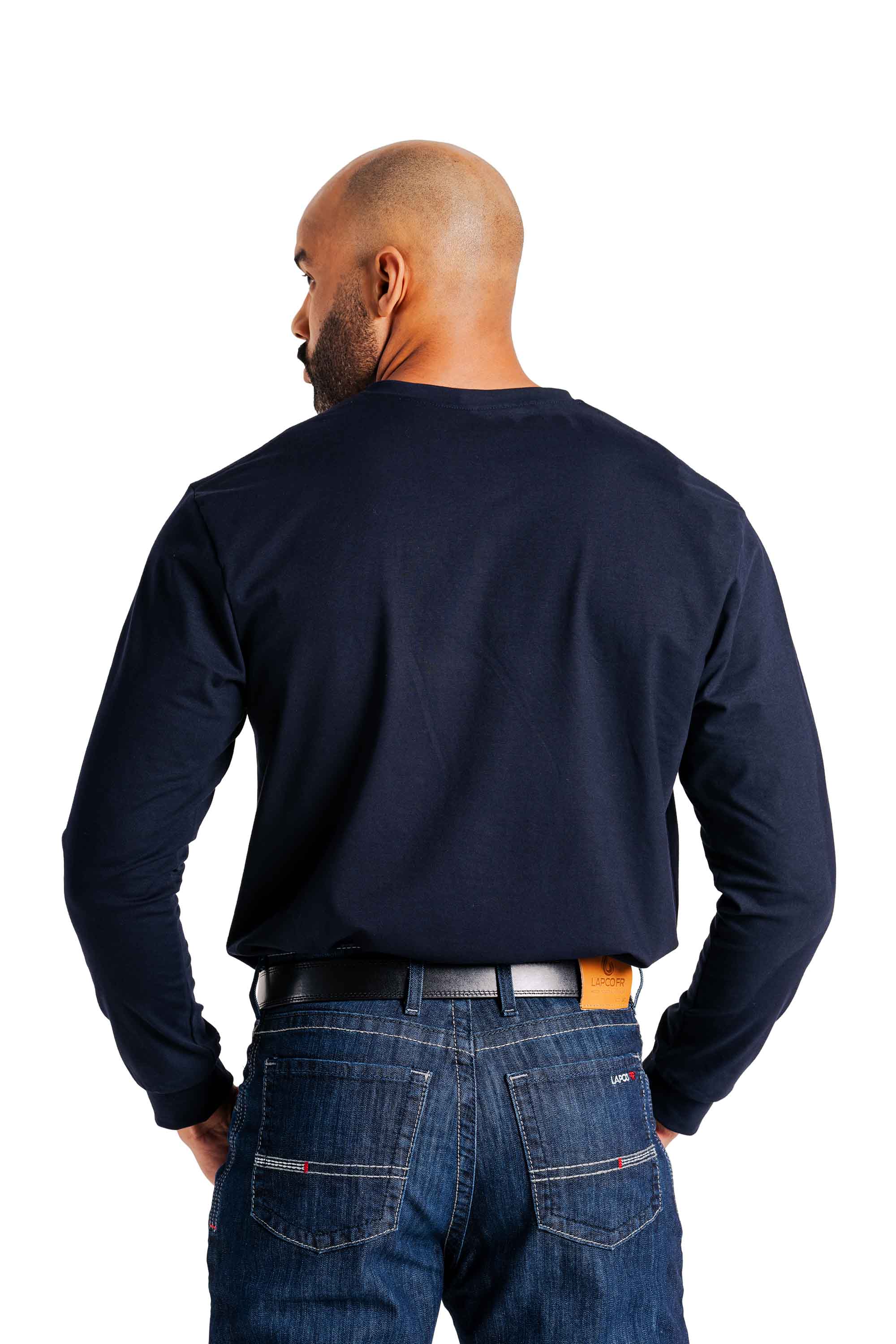 FR Henley Tees | 6oz. 93/7 Knit | Navy