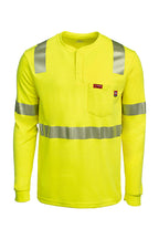 FR Hi-Viz Henley Shirt | 7oz. Inherent Blend | Class 2