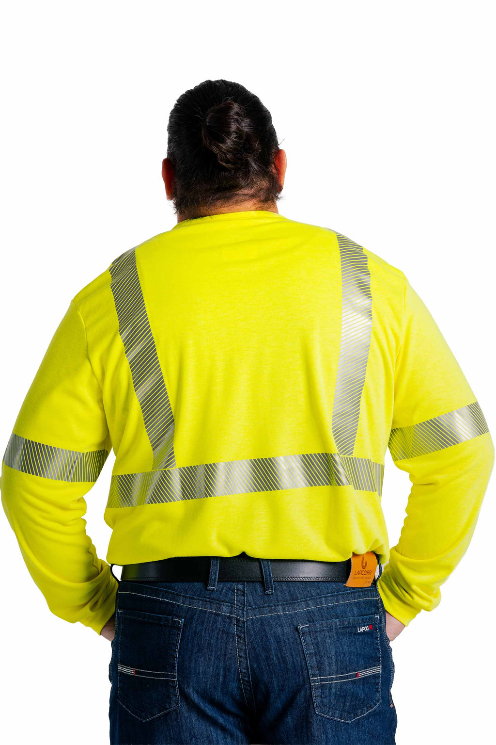 FR Hi-Viz Henley Shirt | 7oz. Inherent Blend | Class 2