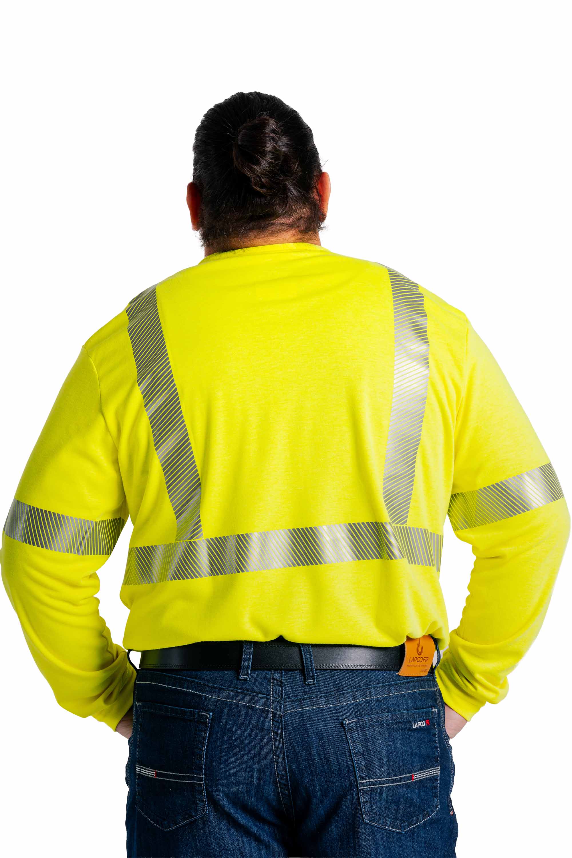 FR Hi-Viz Henley Shirt | 7oz. Inherent Blend | Class 2