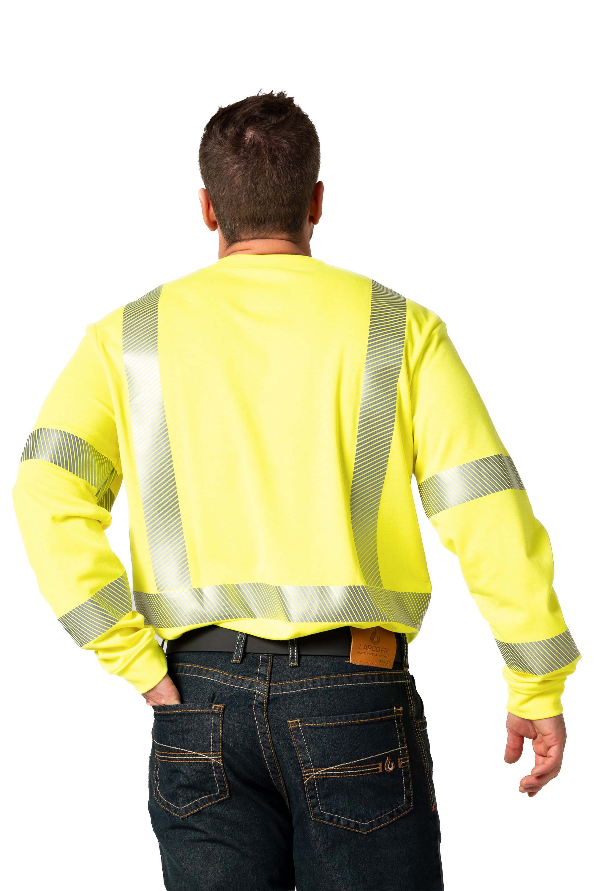 FR Hi-Viz Henley Shirt | 7oz. Inherent Blend | Class 3
