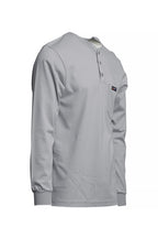 FR Henley Tee | 7oz. 100% Cotton Jersey Knit | Gray