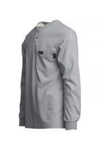 FR Henley Tee | 7oz. 100% Cotton Jersey Knit | Gray