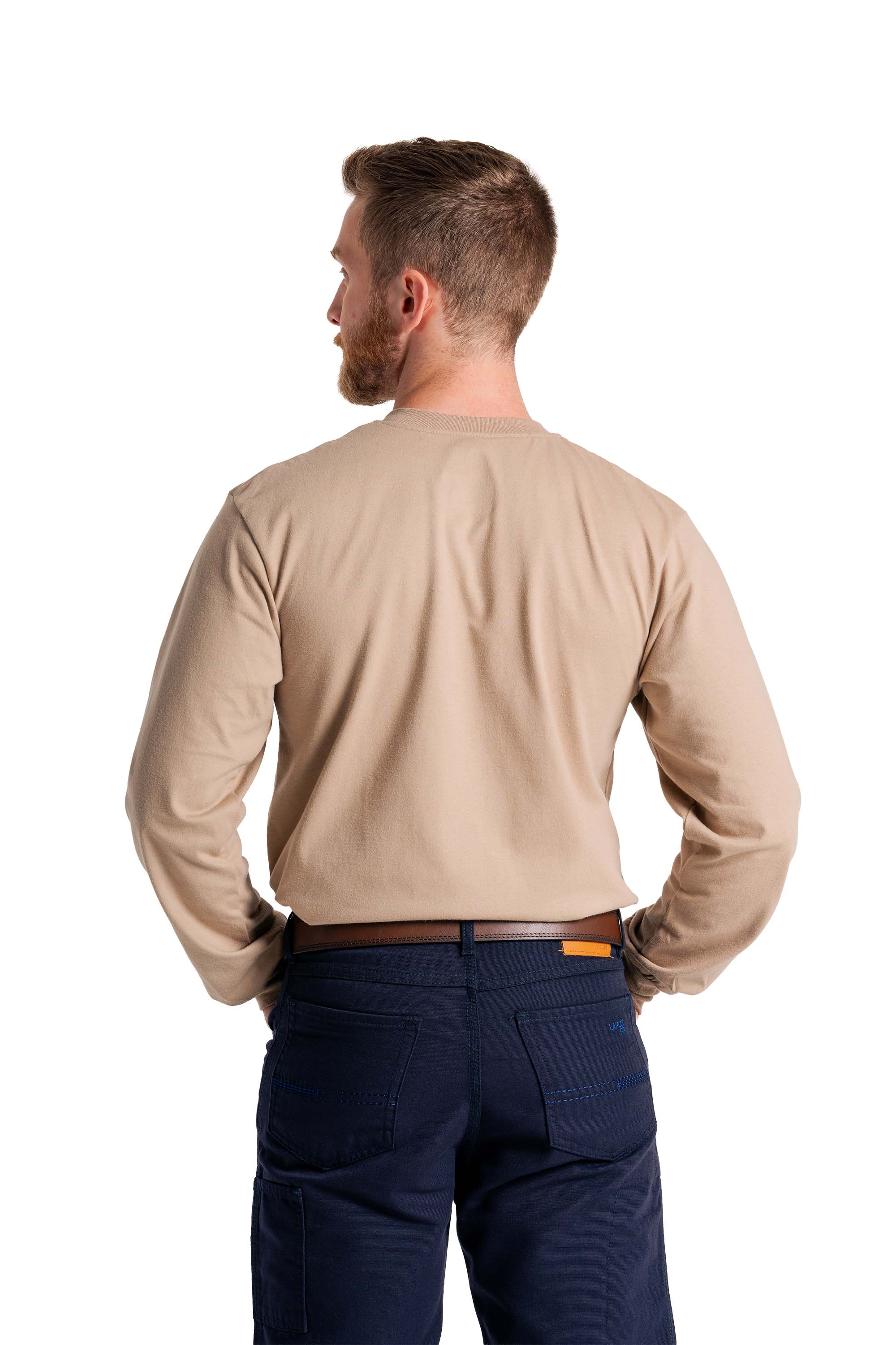 FR Henley Tee | 7oz. 100% Cotton Jersey Knit | Khaki
