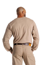 FR Henley Tee | 7oz. 100% Cotton Jersey Knit | Khaki