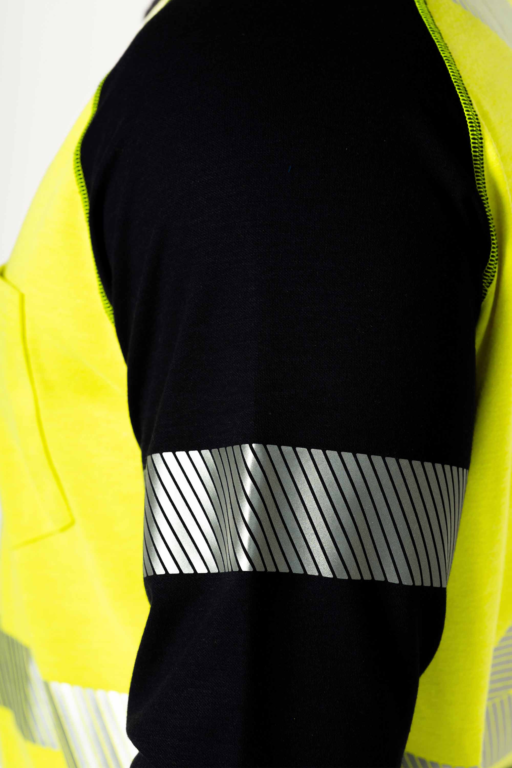 FR Hi-Viz Raglan Henley - 6 oz. Inherent Knit | ANSI Class 2