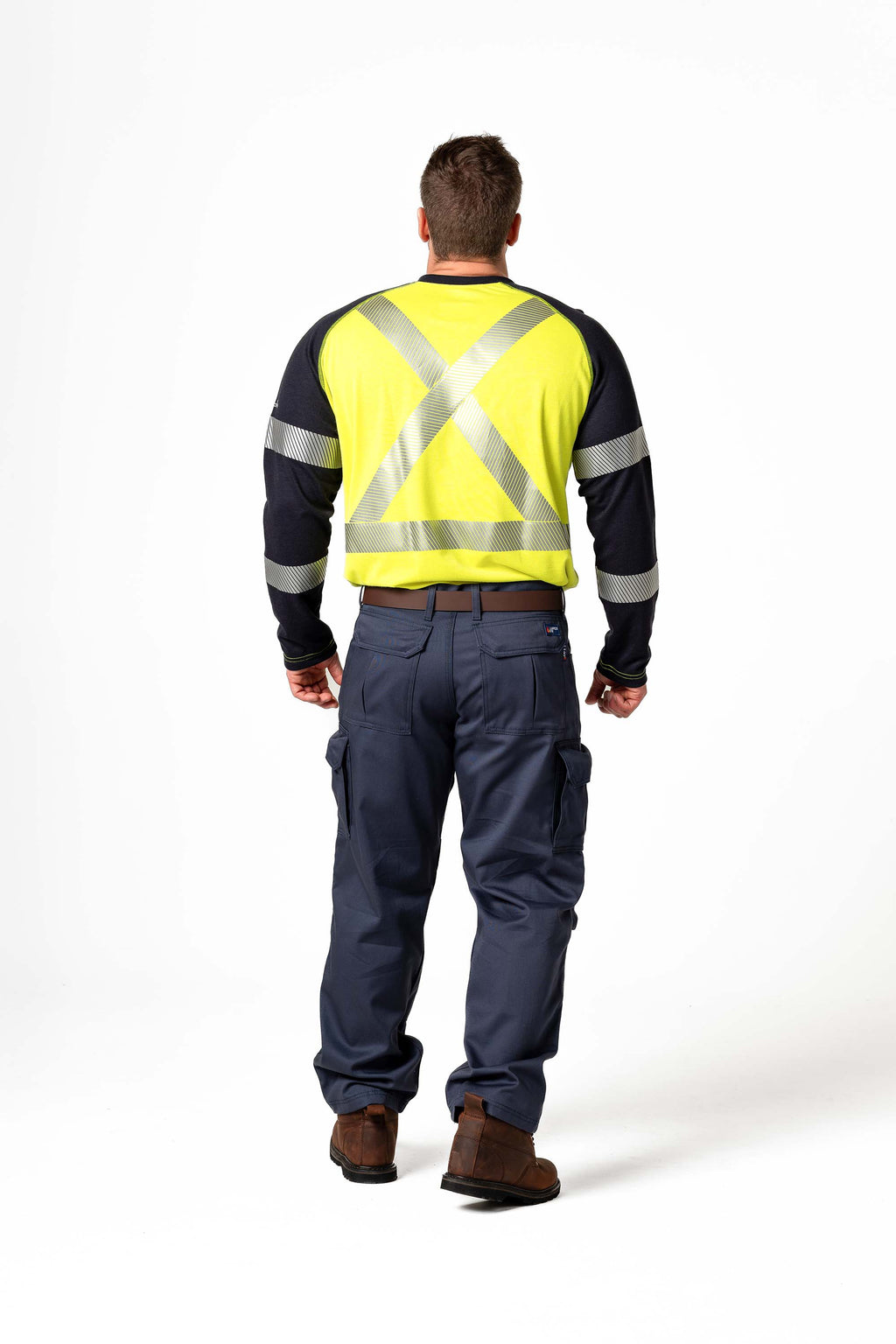 FR Hi-Viz Raglan Henley - 6 oz. Inherent Knit | ANSI Class 2