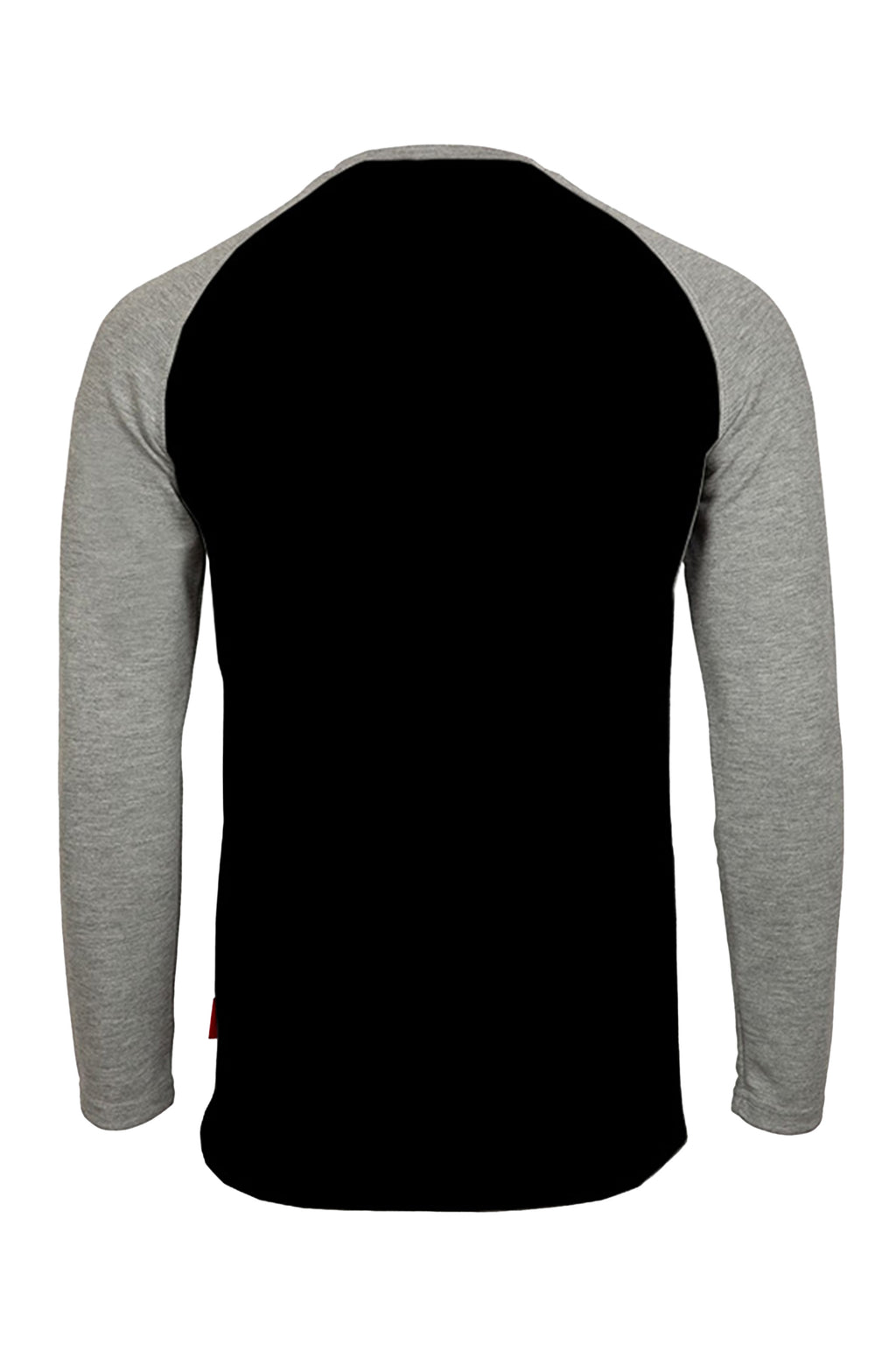 Flame-Resistant Raglan Sleeve Henley T-Shirt – 6oz. Inherent Knit | Black-Gray