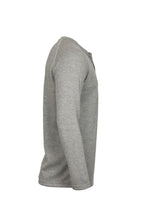 Flame-Resistant Raglan Sleeve Henley T-Shirt – 6oz. Inherent Knit | Gray