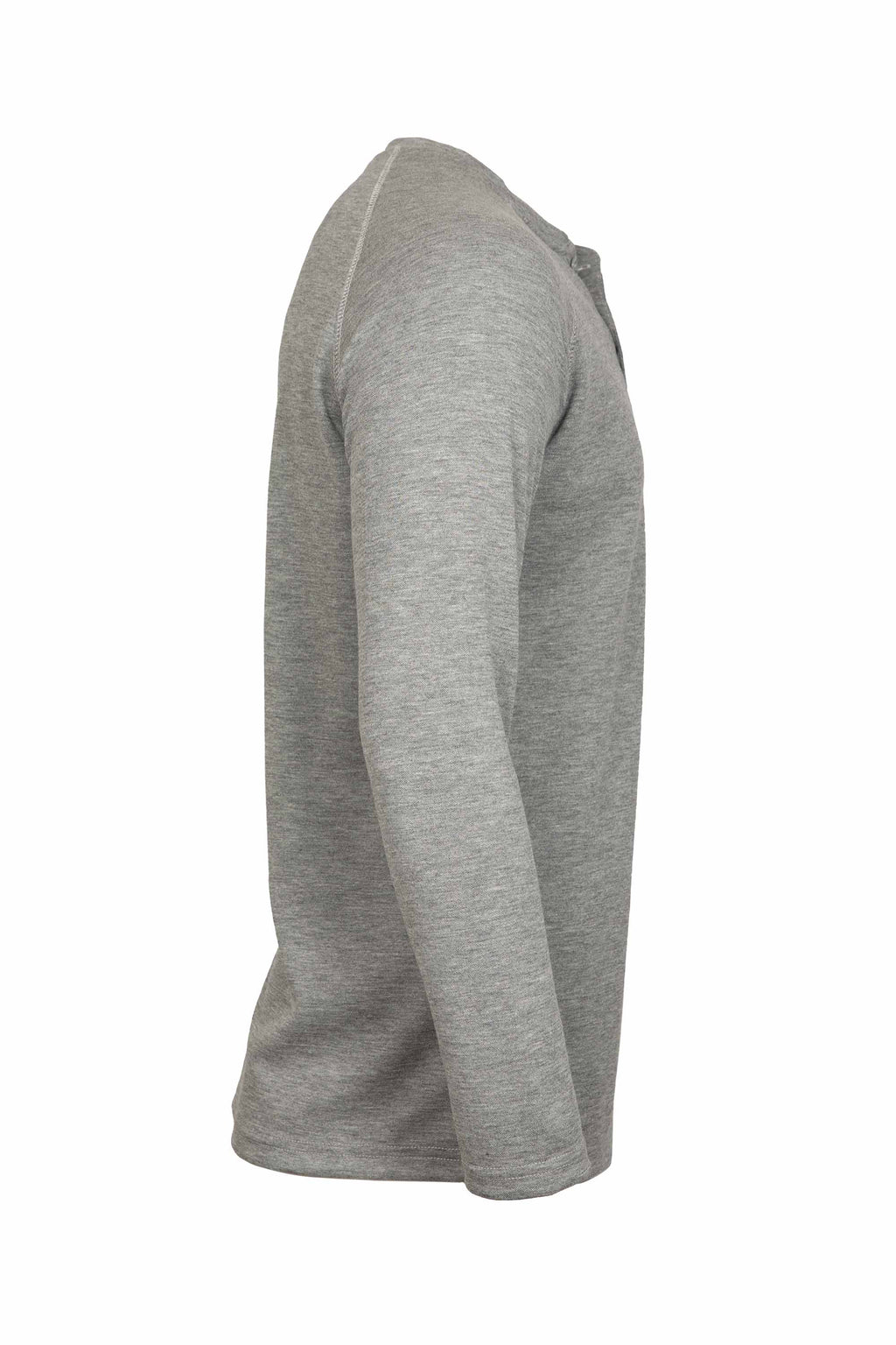 Flame-Resistant Raglan Sleeve Henley T-Shirt – 6oz. Inherent Knit | Gray