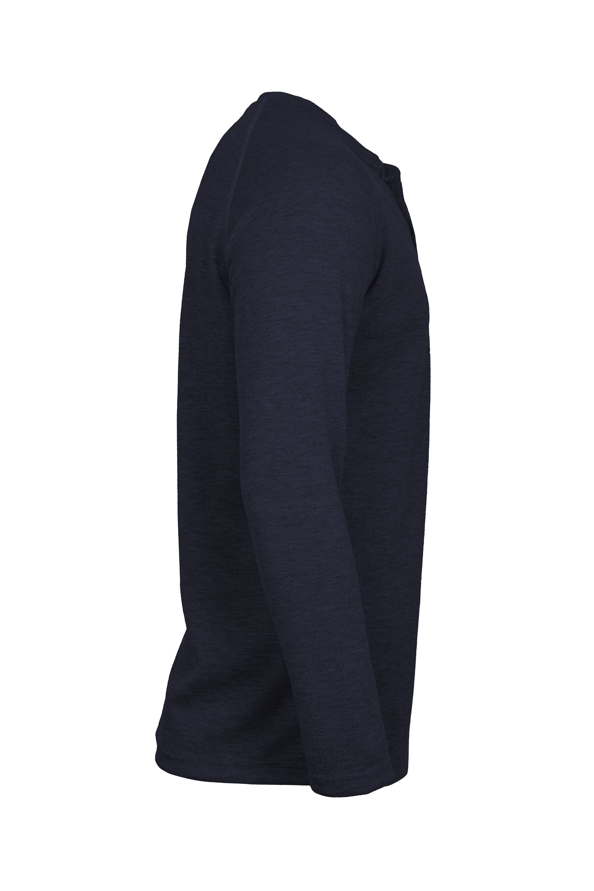 Flame-Resistant Raglan Sleeve Henley T-Shirt – 6oz. Inherent Knit | Navy