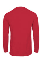 Flame-Resistant Raglan Sleeve Henley T-Shirt – – 6oz. Inherent Knit | Red