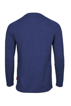 Flame-Resistant Raglan Sleeve Henley T-Shirt – 6oz. Inherent Knit | Royal