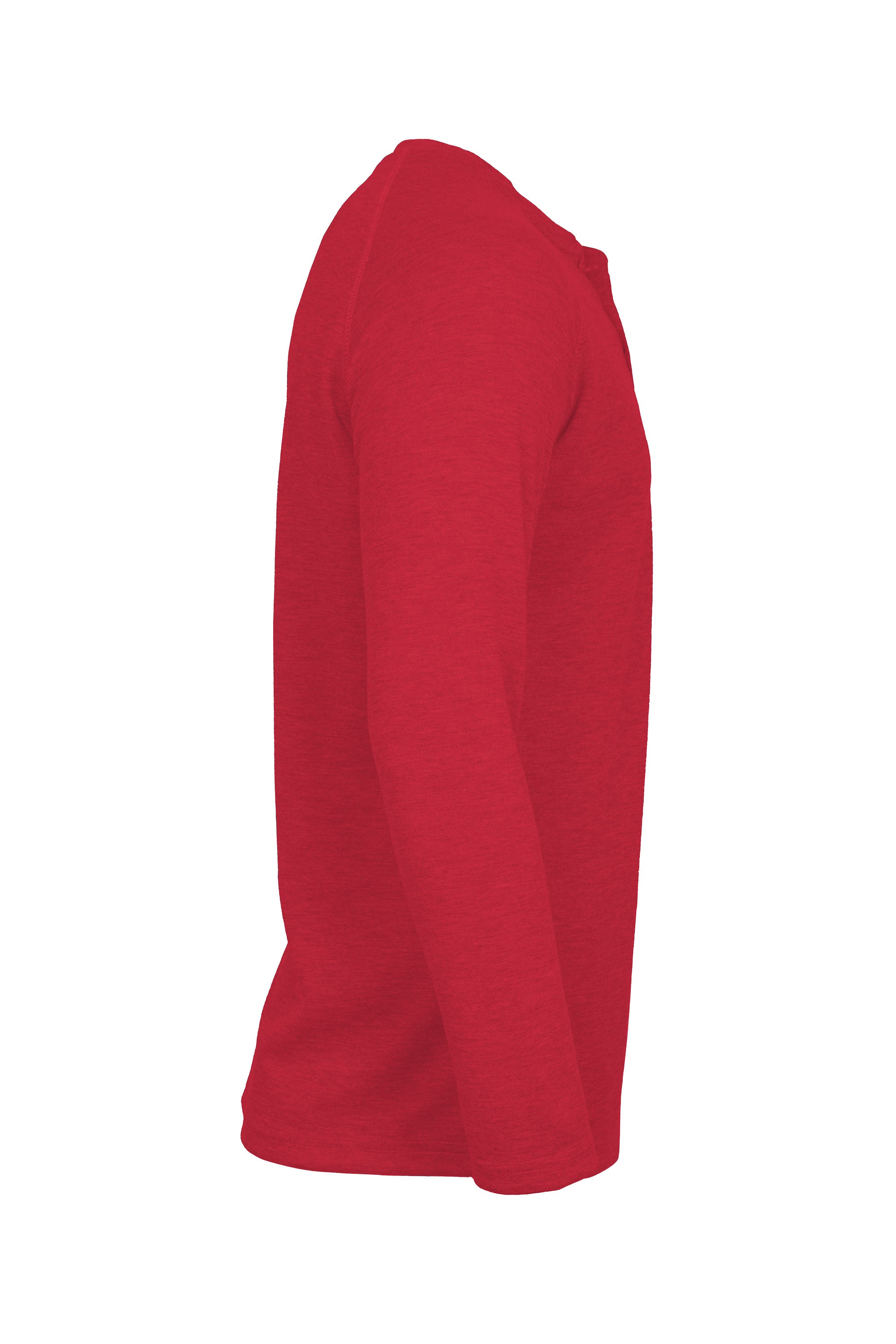 Flame-Resistant Raglan Sleeve Henley T-Shirt – 6oz. Inherent Knit | Red