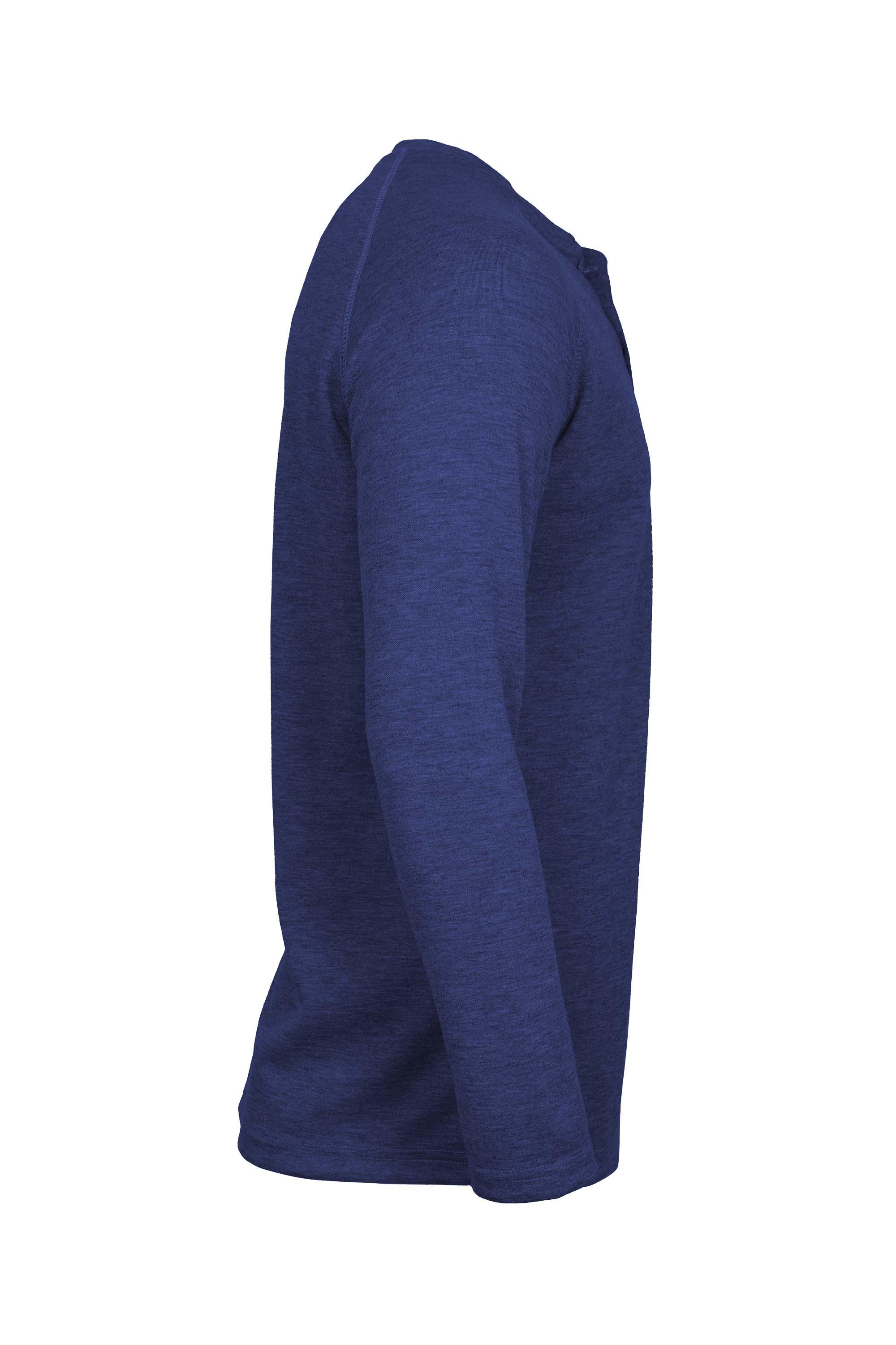 Flame-Resistant Raglan Sleeve Henley T-Shirt – 6oz. Inherent Knit | Royal