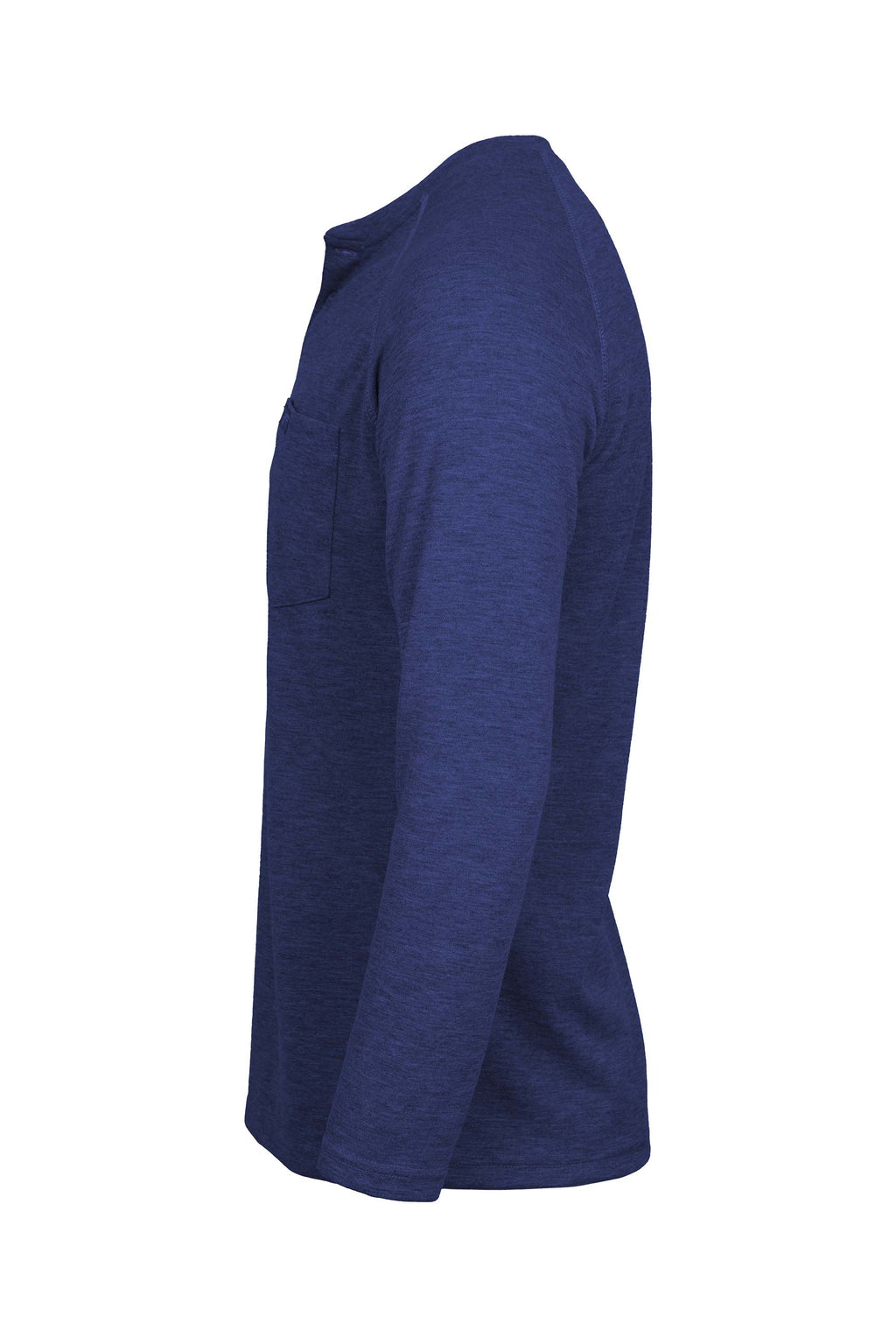 Flame-Resistant Raglan Sleeve Henley T-Shirt – 6oz. Inherent Knit | Royal
