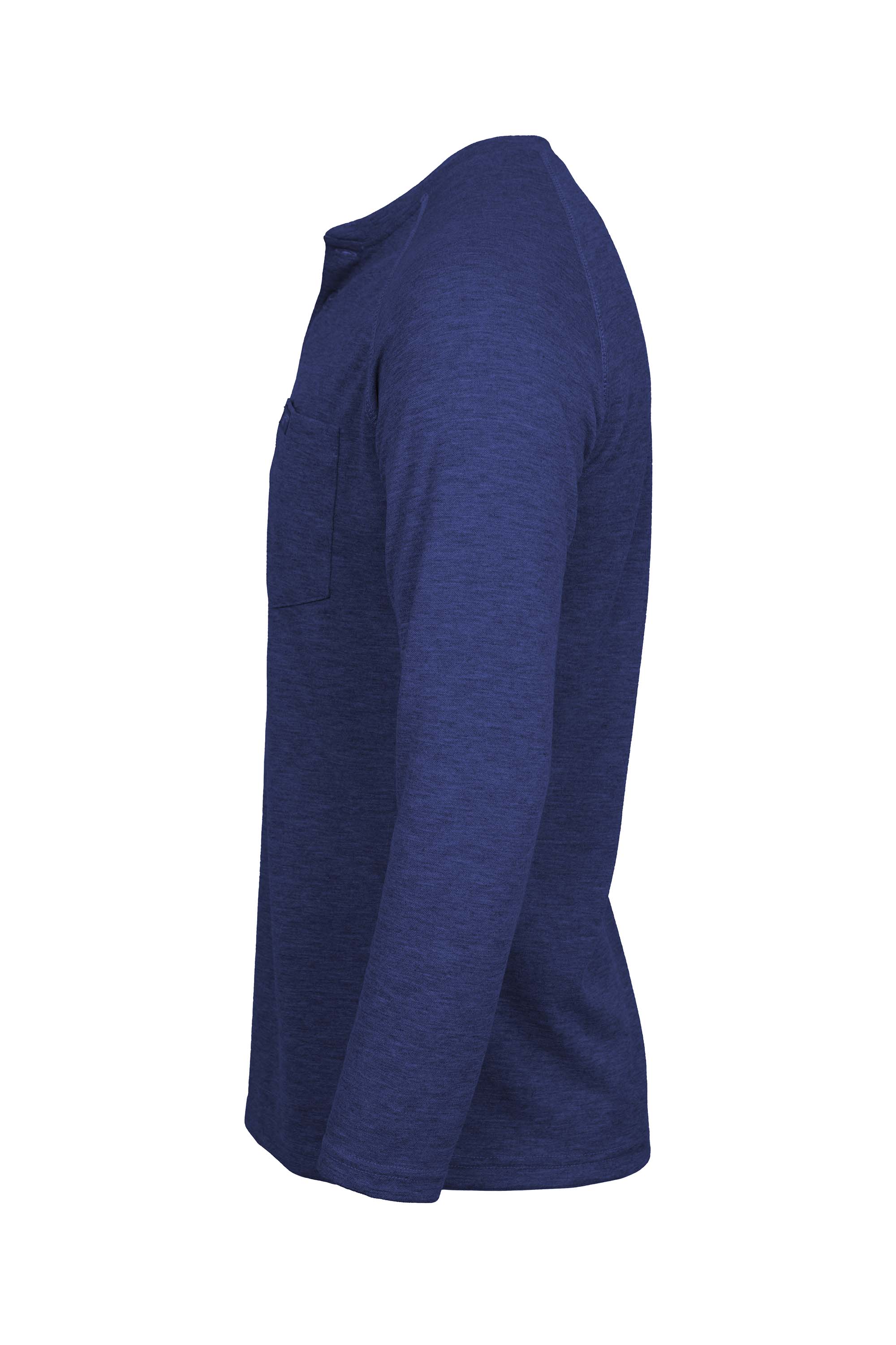 Flame-Resistant Raglan Sleeve Henley T-Shirt – 6oz. Inherent Knit | Royal
