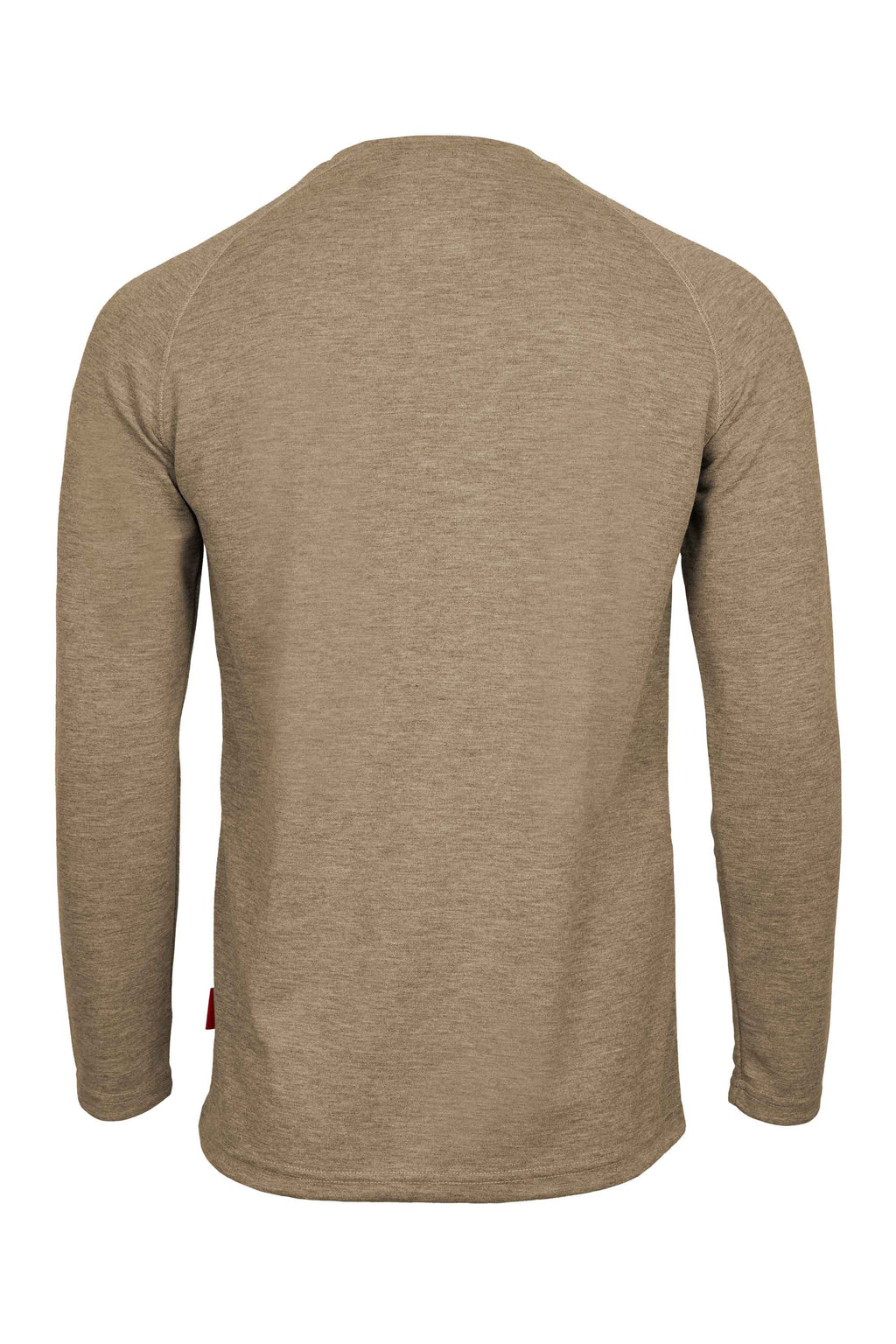 Flame-Resistant Raglan Sleeve Henley T-Shirt – 6oz. Inherent Knit | Tan