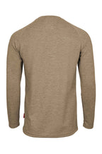 Flame-Resistant Raglan Sleeve Henley T-Shirt – 6oz. Inherent Knit | Tan