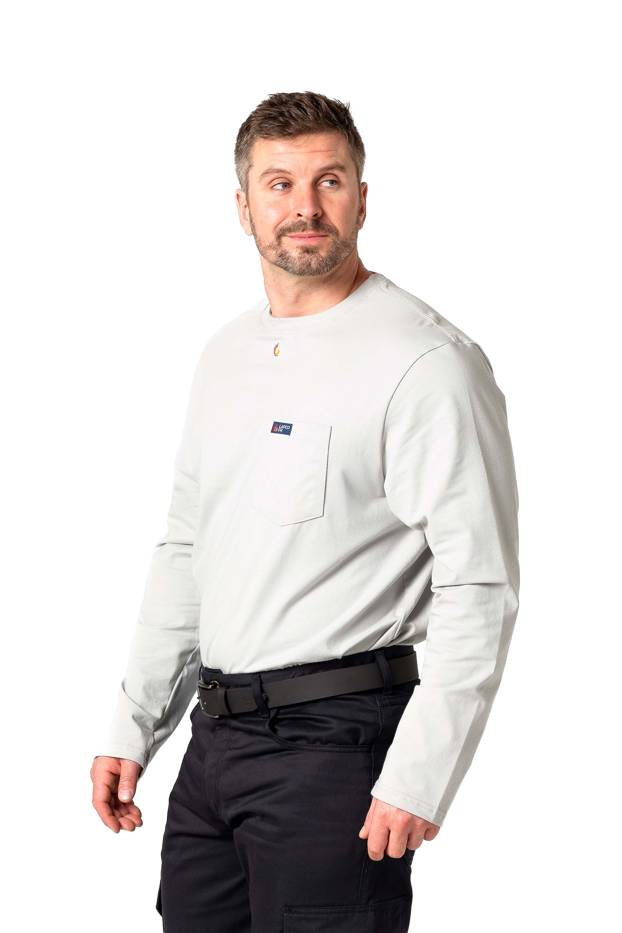 FR Pocket T-Shirt | 6oz. 93/7 Knit | Gray