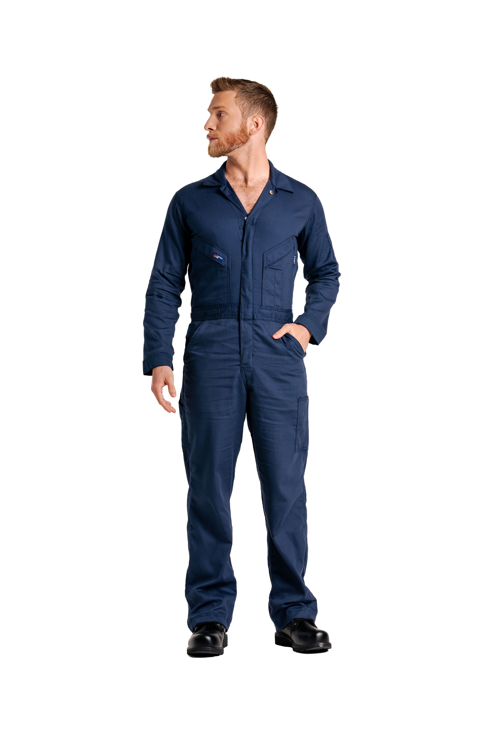FR Deluxe Lightweight Coveralls | 6oz. 88/12 Blend | Navy